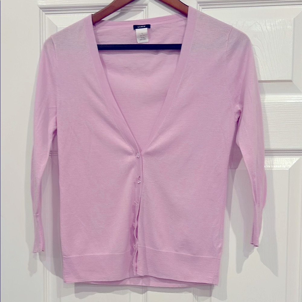 J. Crew Pink Cardigan